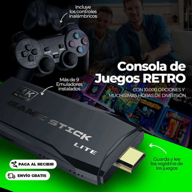 Game Stick: Máquina del Tiempo de Los Gamers